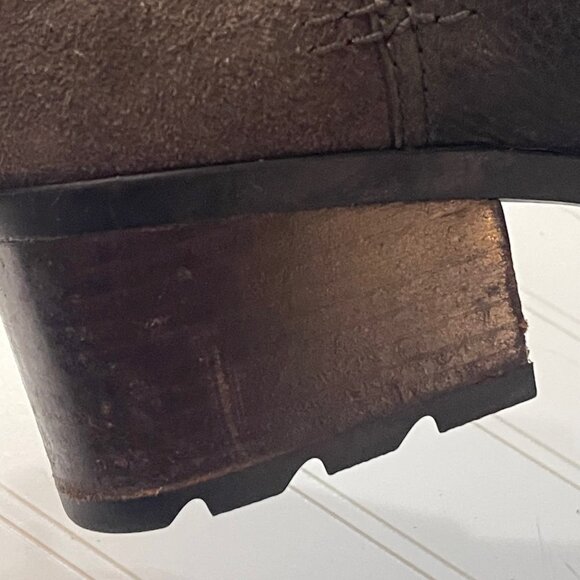 Sorel Women’s 10 Cate Cut Out Black Brown Leather Slip On Ankle Boots T15 - Picture 13 of 14